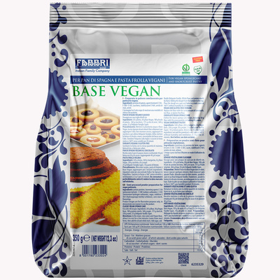 Base Vegan per Pan di Spagna e Pasta Frolla 350g