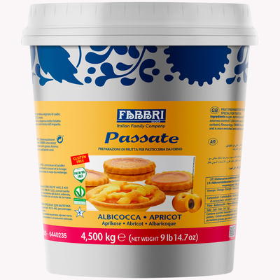 Apricot Puree for Tarts and Crépes Passate 4,5kg
