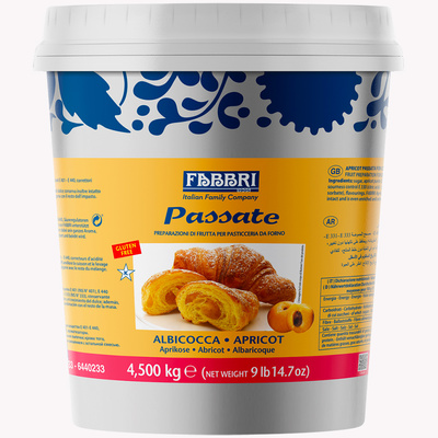 Apricot Puree for Croissants and Fillings Passate 4,5kg